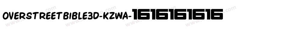 OverstreetBible3D-KzwA字体转换