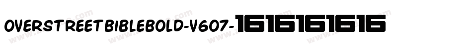 OverstreetBibleBold-v6O7字体转换
