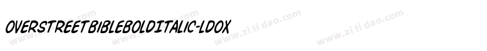 OverstreetBibleBoldItalic-lDOX字体转换