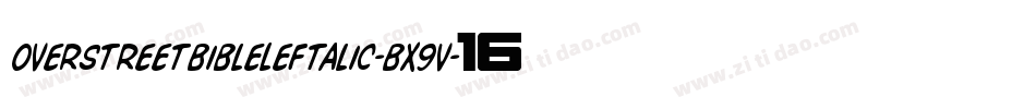 OverstreetBibleLeftalic-Bx9V字体转换