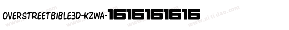 OverstreetBible3D-KzwA字体转换