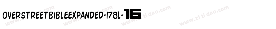 OverstreetBibleExpanded-178L字体转换 OverstreetBibleExpanded-178L字体转换