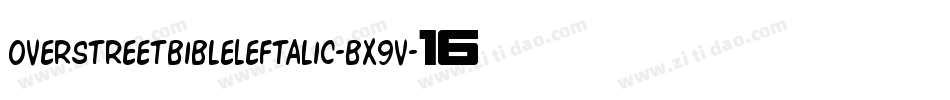 OverstreetBibleLeftalic-Bx9V字体转换