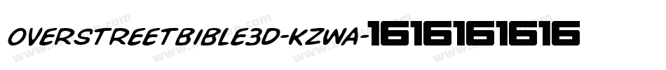 OverstreetBible3D-KzwA字体转换