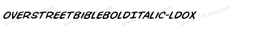 OverstreetBibleBoldItalic-lDOX字体转换