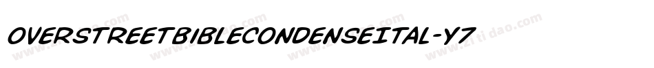 OverstreetBibleCondenseItal-Y7Wa字体转换