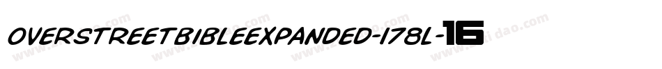 OverstreetBibleExpanded-178L字体转换 OverstreetBibleExpanded-178L字体转换