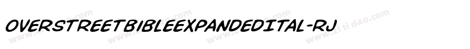 OverstreetBibleExpandedItal-rjpp字体转换