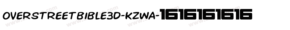 OverstreetBible3D-KzwA字体转换