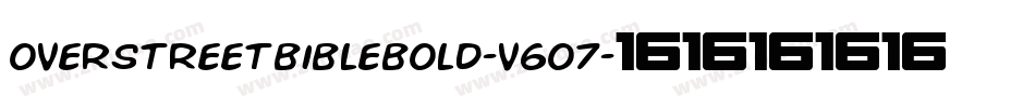 OverstreetBibleBold-v6O7字体转换