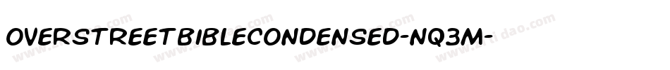 OverstreetBibleCondensed-nq3M字体转换