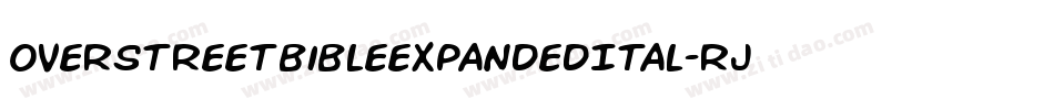 OverstreetBibleExpandedItal-rjpp字体转换