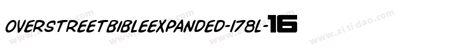 OverstreetBibleExpanded-178L字体转换 OverstreetBibleExpanded-178L字体转换