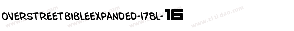 OverstreetBibleExpanded-178L字体转换 OverstreetBibleExpanded-178L字体转换