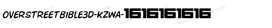 OverstreetBible3D-KzwA字体转换