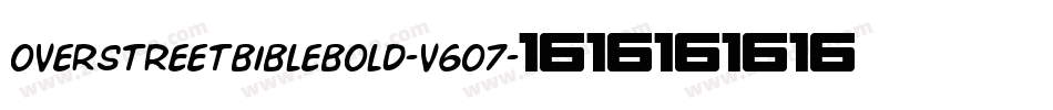 OverstreetBibleBold-v6O7字体转换