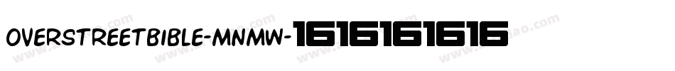 OverstreetBible-Mnmw字体转换 OverstreetBible-Mnmw字体转换