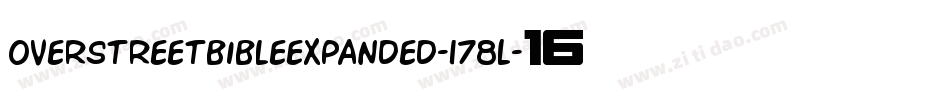 OverstreetBibleExpanded-178L字体转换 OverstreetBibleExpanded-178L字体转换