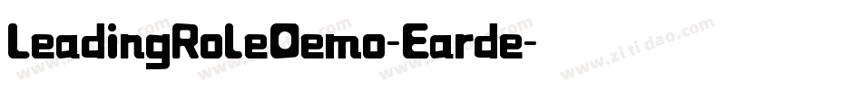 LeadingRoleDemo-Earde字体转换