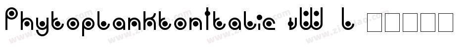 PhytoplanktonItalic-vW8L字体转换