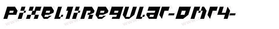 PixelIiRegular-Omr4字体转换