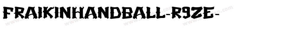 FraikinHandball-R9zE字体转换