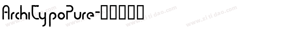 ArchiTypoPure字体转换