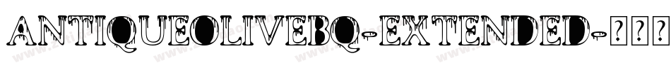 AntiqueOliveBQ-Extended字体转换