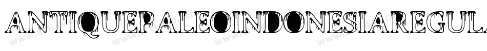 AntiquePaleoindonesiaRegular-B7OG字体转换