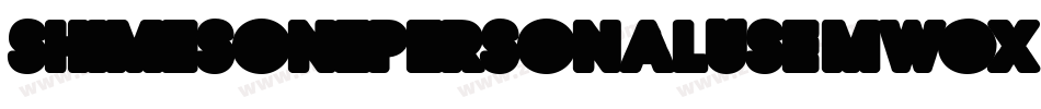 ShimesOnePersonalUse-MwGx字体转换