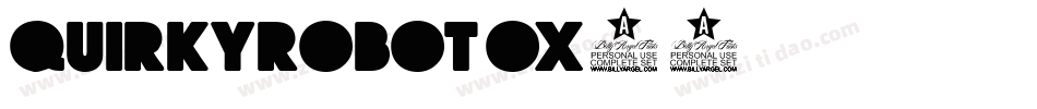 QuirkyRobot-Ox06字体转换