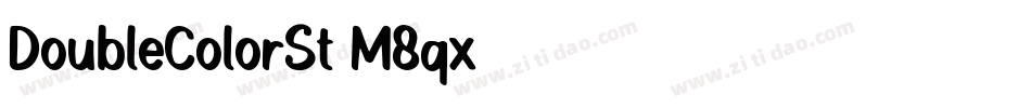 DoubleColorSt-M8qx字体转换