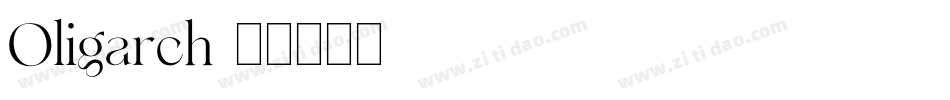 Oligarch字体转换