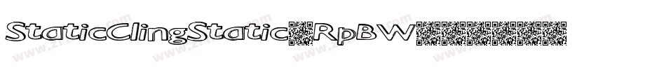 StaticClingStatic-RpBW字体转换