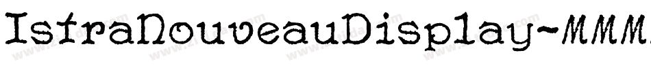 IstraNouveauDisplay字体转换