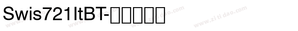 Swis721ItBT字体转换