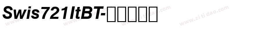 Swis721ItBT字体转换