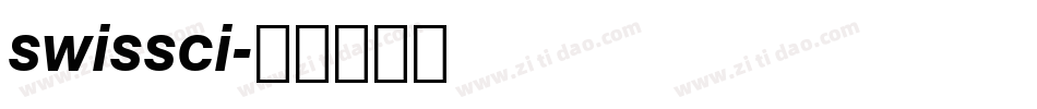 swissci字体转换