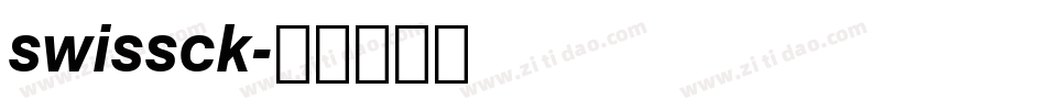 swissck字体转换