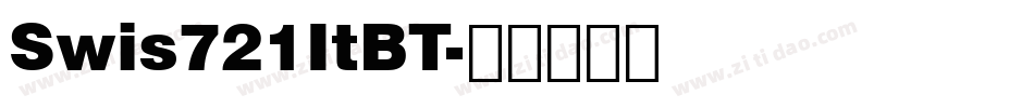 Swis721ItBT字体转换