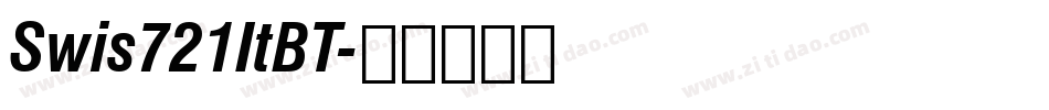 Swis721ItBT字体转换