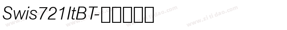 Swis721ItBT字体转换