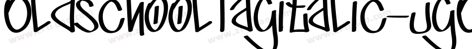 OldschoolTagItalic-JgOM字体转换