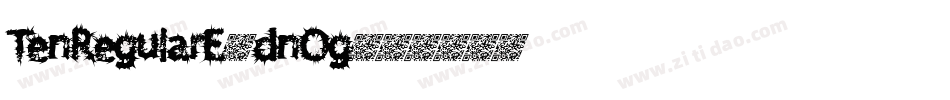 TenRegularE-dnOg字体转换