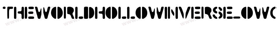 TheWorldHollowInverse-owgq4字体转换