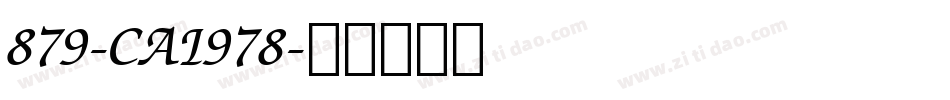 879-CAI978字体转换