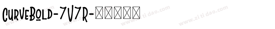 CurveBold-7V7R字体转换
