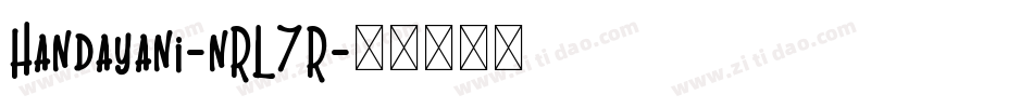 Handayani-nRL7R字体转换