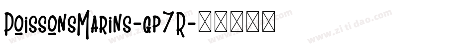 PoissonsMarins-gp7R字体转换