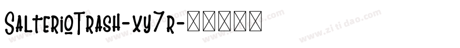 SalterioTrash-xy7r字体转换
